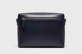Modern Laptop Messenger Bag in Deep Marine Indigo – Front View