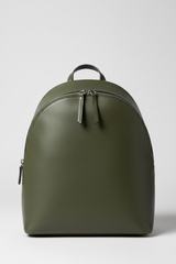 Elegant Everyday Women's Backpack in Moss Valley Green Soft Natural Leather – Front View