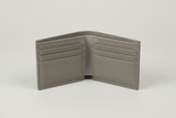 Minimal Card Wallet in Gray, open interior with card slots