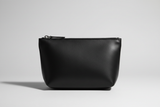 Minimal Luxury Pouch in Black, front view