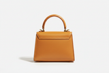 Luxury Mini Shoulder Bag in Warm Honey, back view