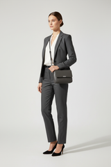 Urban Professional Crossbody Bag in Shadow Iron Grey Brushed Grain Leather – Professional Model