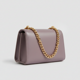 Chain Strap Mini Bag in Smoky Orchid Lilac – Side View