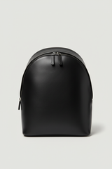 Metropolitan Fashion Backpack in Carbon Eclipse Black Refined Napa Leather – Front View