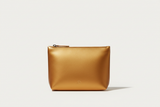 Minimal Luxury Pouch in Gold, front view