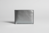 Minimal Card Wallet in Silver, front view