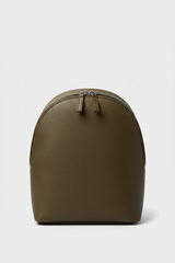 Urban Luxe Women's Backpack in Forest Bloom Olive Heritage Grain Leather – Front View