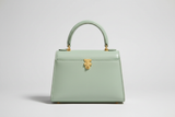 Luxury Mini Shoulder Bag in Pistachio Green, front view