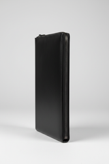 Elite Leather Document Holder in Titan Black Refined Smooth Leather – Side Angle