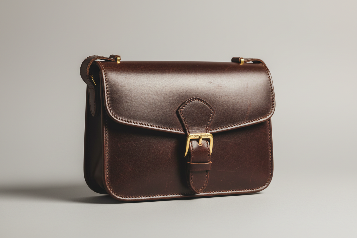 Soft Vintage Shoulder Bag in Espresso Brown, front view