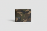Premium Leather Wallet in Camouflage, front view