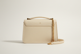 Minimal Luxe Shoulder Bag in Ivory Cream, back view