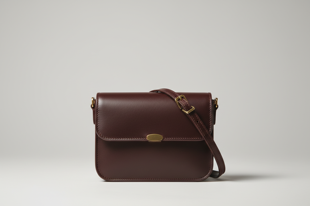 Everyday Mini Crossbody in Deep Cocoa, front view