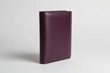 Luxury Long Wallet in Purple, side angle view