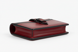 Urban Everyday Wallet in Red and Black, side angle view