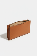 Metropolitan Slim iPad Bag in Desert Sandstone Tan Fine Calfskin Leather – Interior View