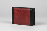 Urban Everyday Wallet in Red and Black, front view