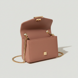 Chain Strap Mini Bag in Dust Rosewood Clay – Interior View