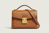 Classic City Shoulder Bag in Camel Tan, front view