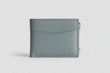Luxury Essential Card Holder in Frozen Atlantic Grey, front view
