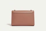 Classic City Shoulder Bag in Dusty Rose, back view