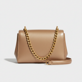 Chain Strap Mini Bag in Desert Champagne Nude – Front View