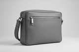 Modern Laptop Messenger Bag in Steel Horizon Grey – Side Angle