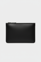 Elite Office Carry Pochette in Jetstone Black Refined Office Leather – Front View