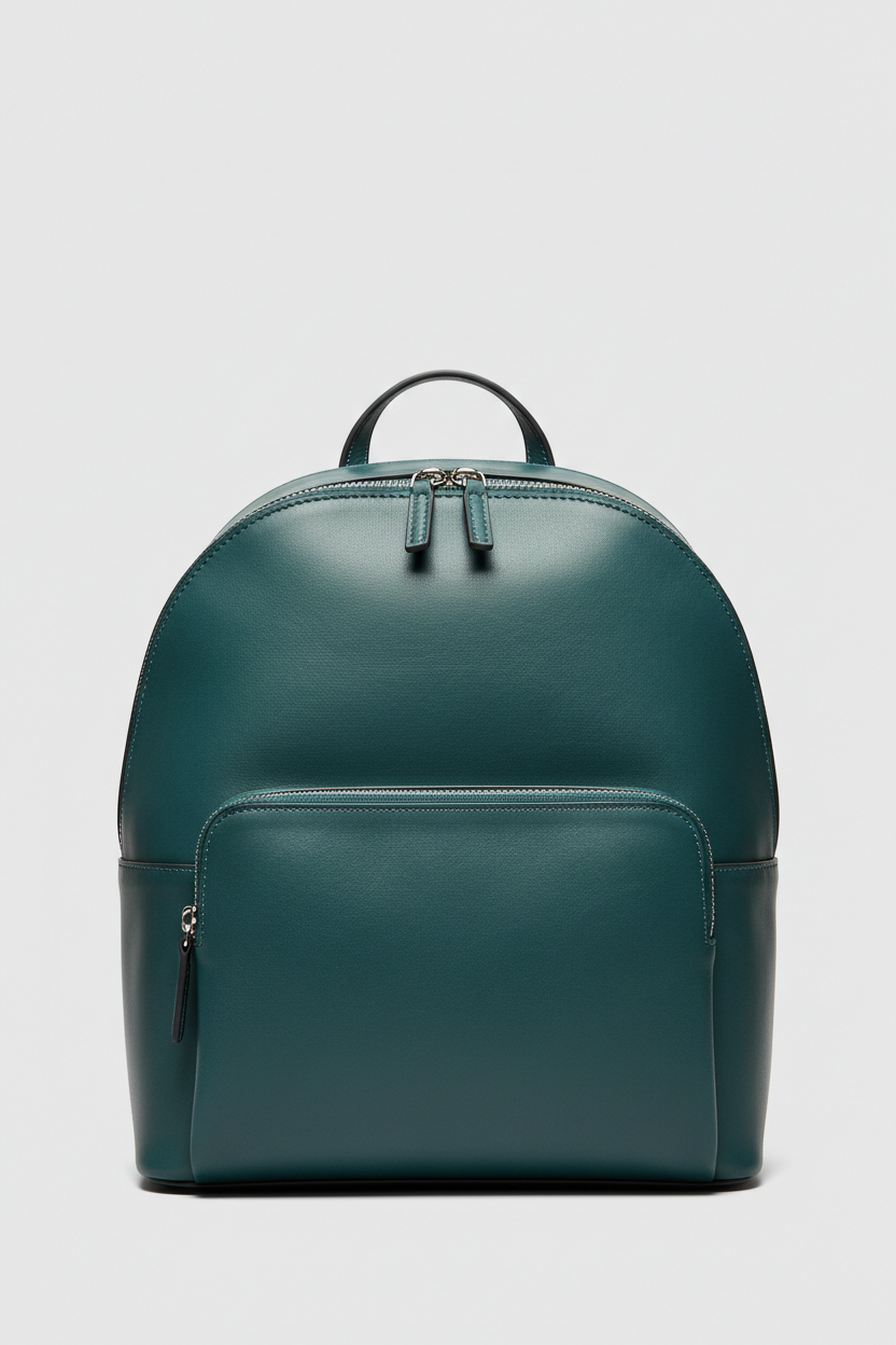 Contemporary City Backpack in Deep Harbor Teal, front view