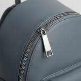 Storm Harbor Glacier — Leather & Zipper Close-up