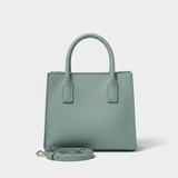 Scandinavian Mini Tote in Ocean Mist Aqua – Front View