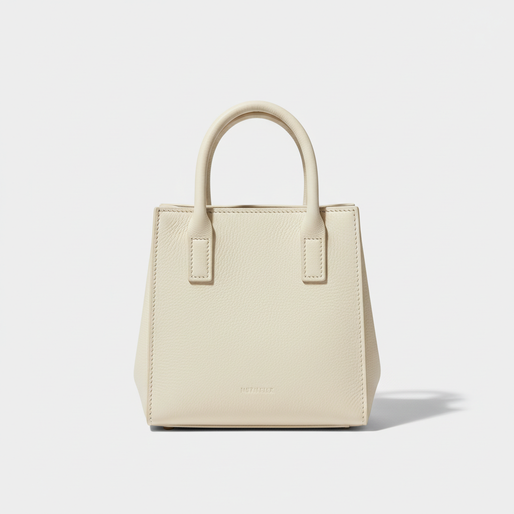 Scandinavian Mini Tote in Nordic Snow Cream – Front View