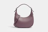 Curved Mini Shoulder Bag in Muted Lavender, front view