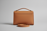 Classic City Shoulder Bag in Camel Tan, back view