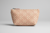 Signature Utility Pouch in Floral and Pink, front view