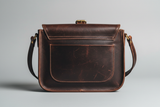 Soft Vintage Shoulder Bag in Espresso Brown, back view