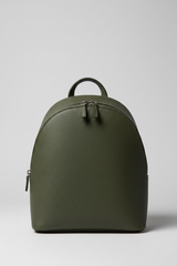 Metropolitan Fashion Backpack in Everwood Sage Green Handcrafted Grain Leather – Front View