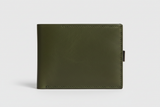 Luxury Essential Card Holder in Evergreen Timber Moss, front view