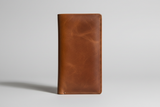 Luxury Long Wallet in Bronze, front view