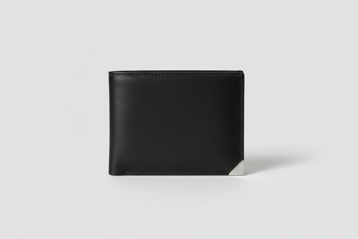 Executive Mini Porte-Cartes in Shadow Alloy Black, front view