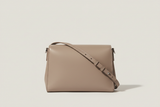 Soft Matte Shoulder Bag in Soft Stone, front view