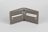 Urban Everyday Wallet in Gray and Silver, open interior view