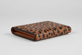 Premium Leather Wallet in Animal print, side angle view