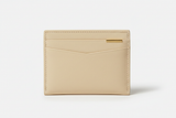 Executive Mini Porte-Cartes in Cream Drift Sand, front view