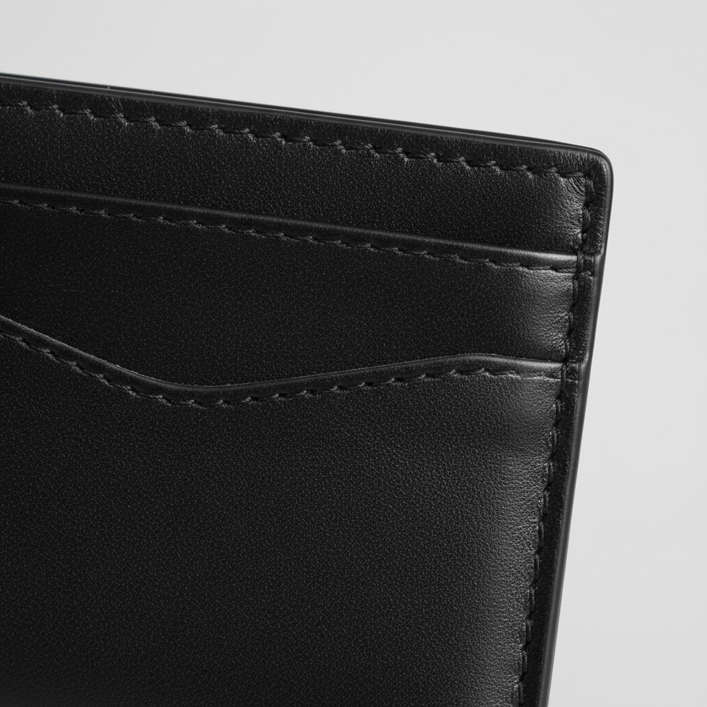 Galaxy Raven Black — Leather Stitching Macro