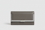 Urban Everyday Wallet in Gray and Silver, front view