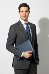 Elite Leather Document Holder in Royal Office Blue Signature Italian Leather – Professional Model